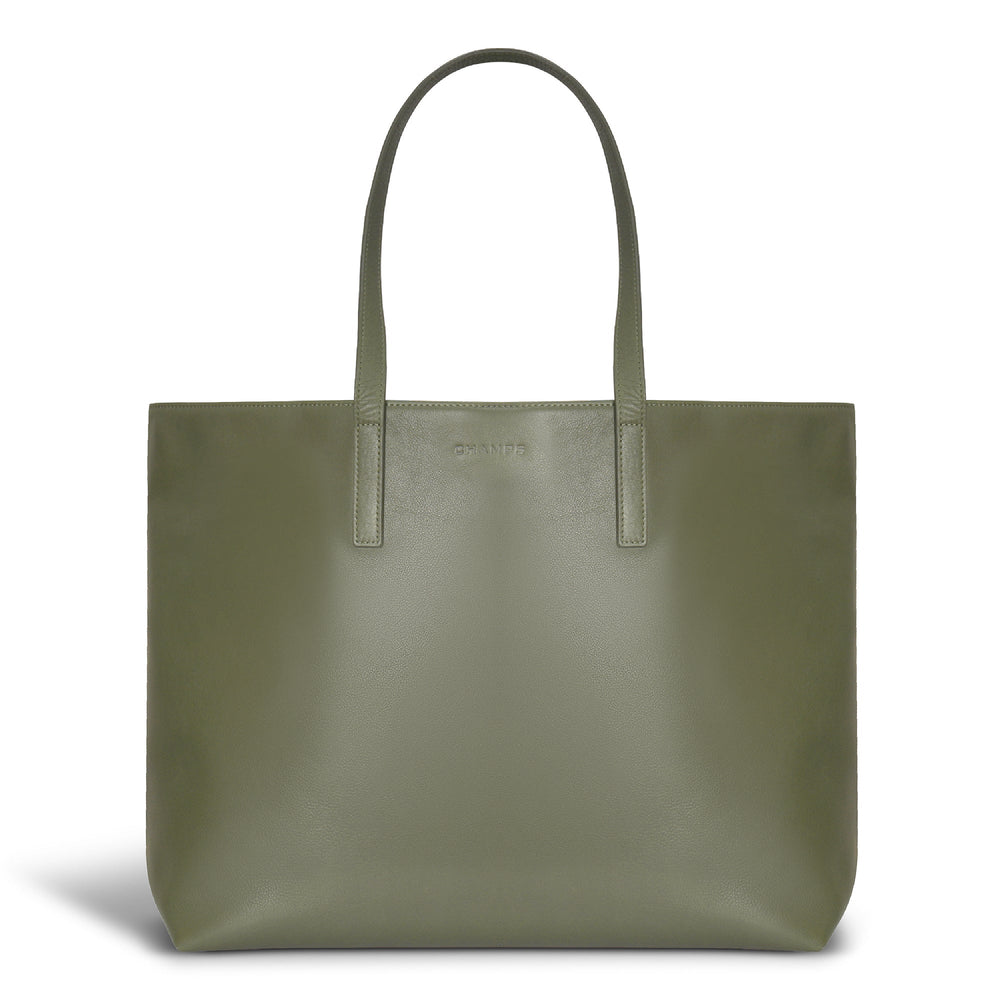 Champs Onyx Leather Open Tote