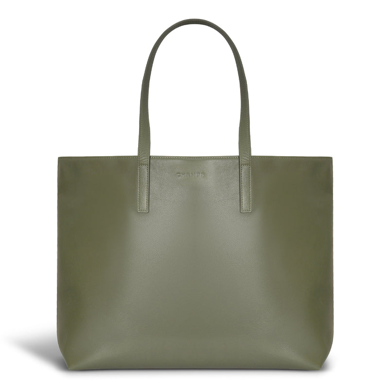 Champs Onyx Leather Open Tote