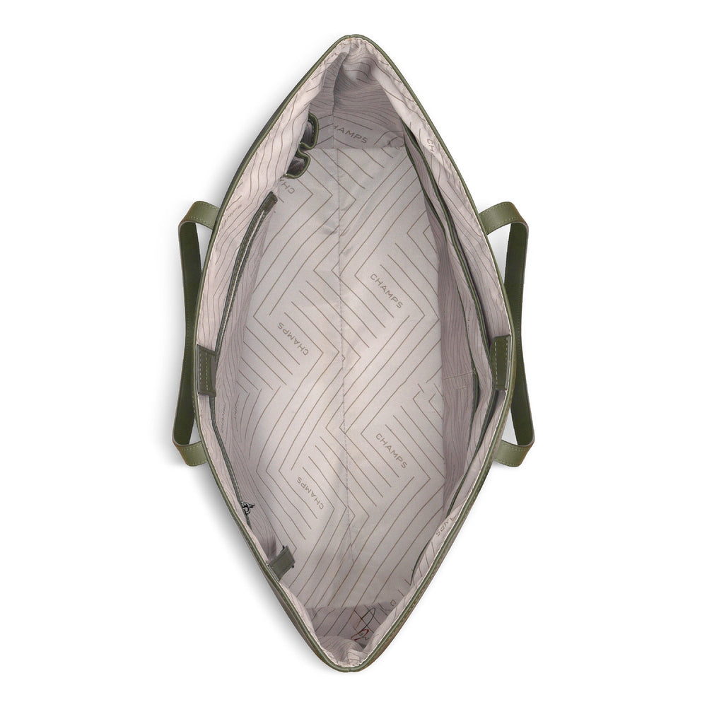 Champs Onyx Leather Open Tote