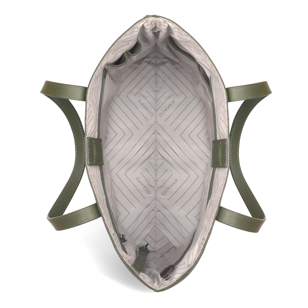 Champs Onyx Leather Vertical Tote