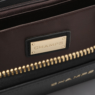 Shop Bentley Black Champs Iconic Zip-Around Wallet in Canada at only $34.99 10th look