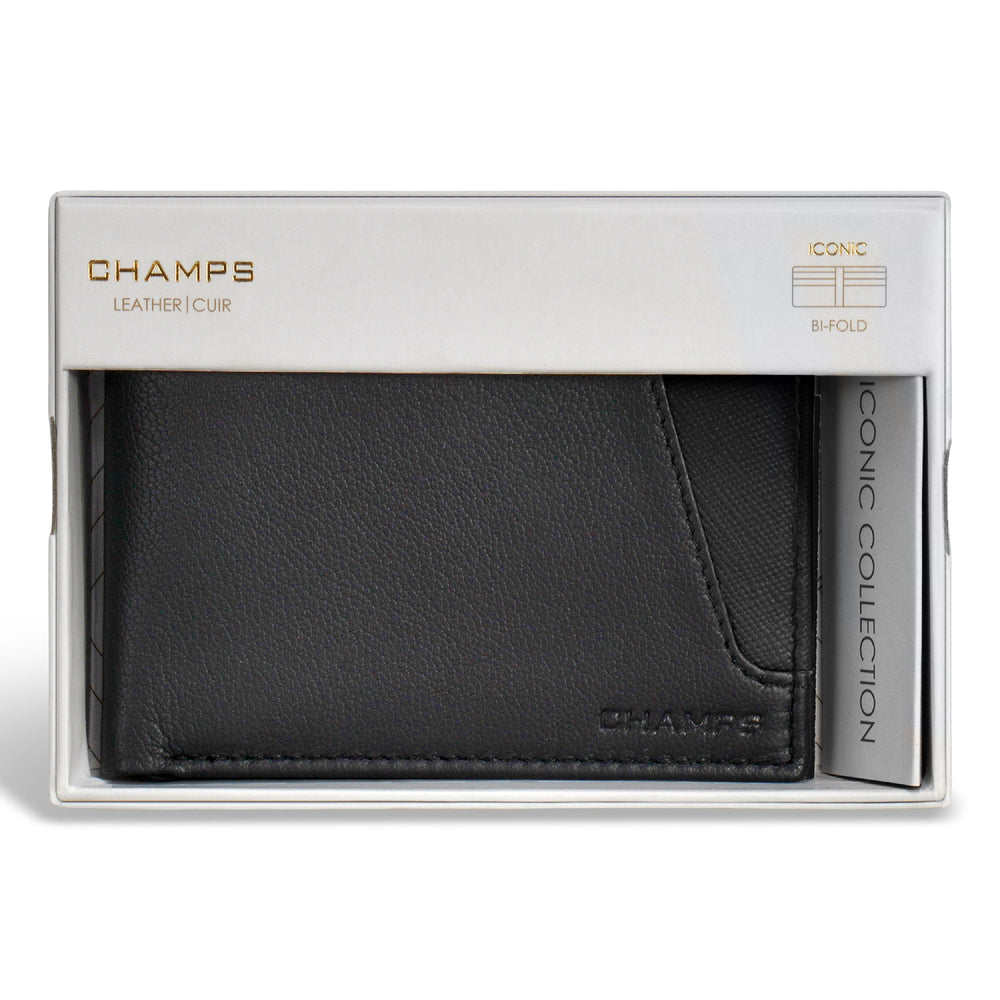 Champs Iconic Leather Bi-Fold Wallet