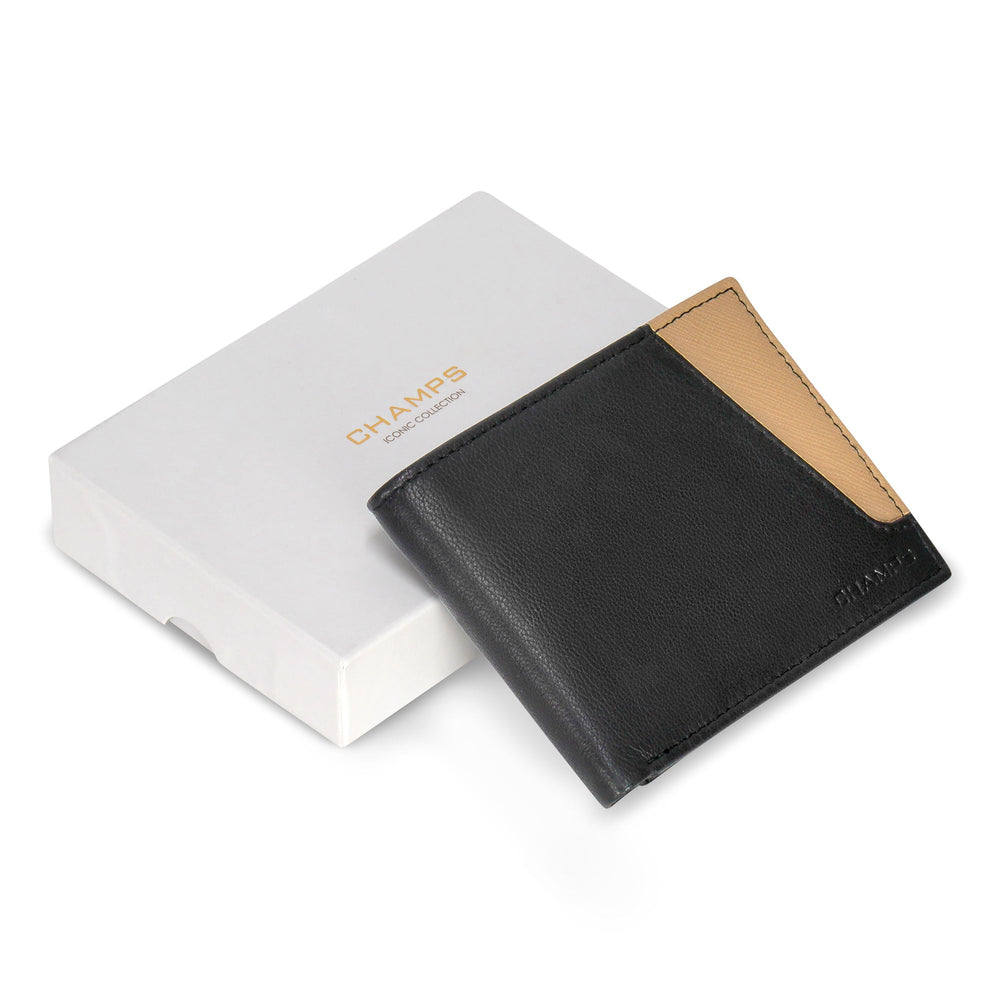 Champs Iconic Leather Bi-Fold Wallet