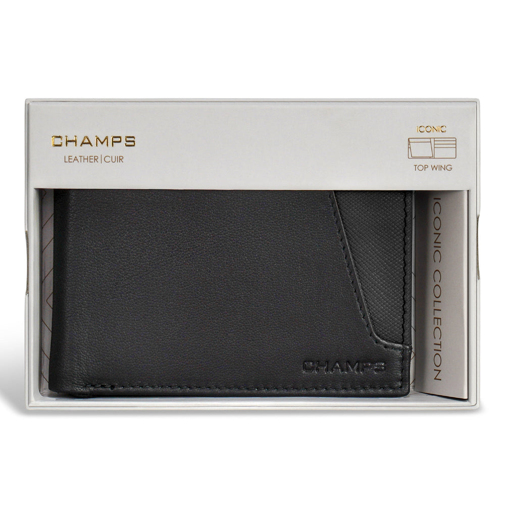 Champs Iconic Leather Top Wing Wallet