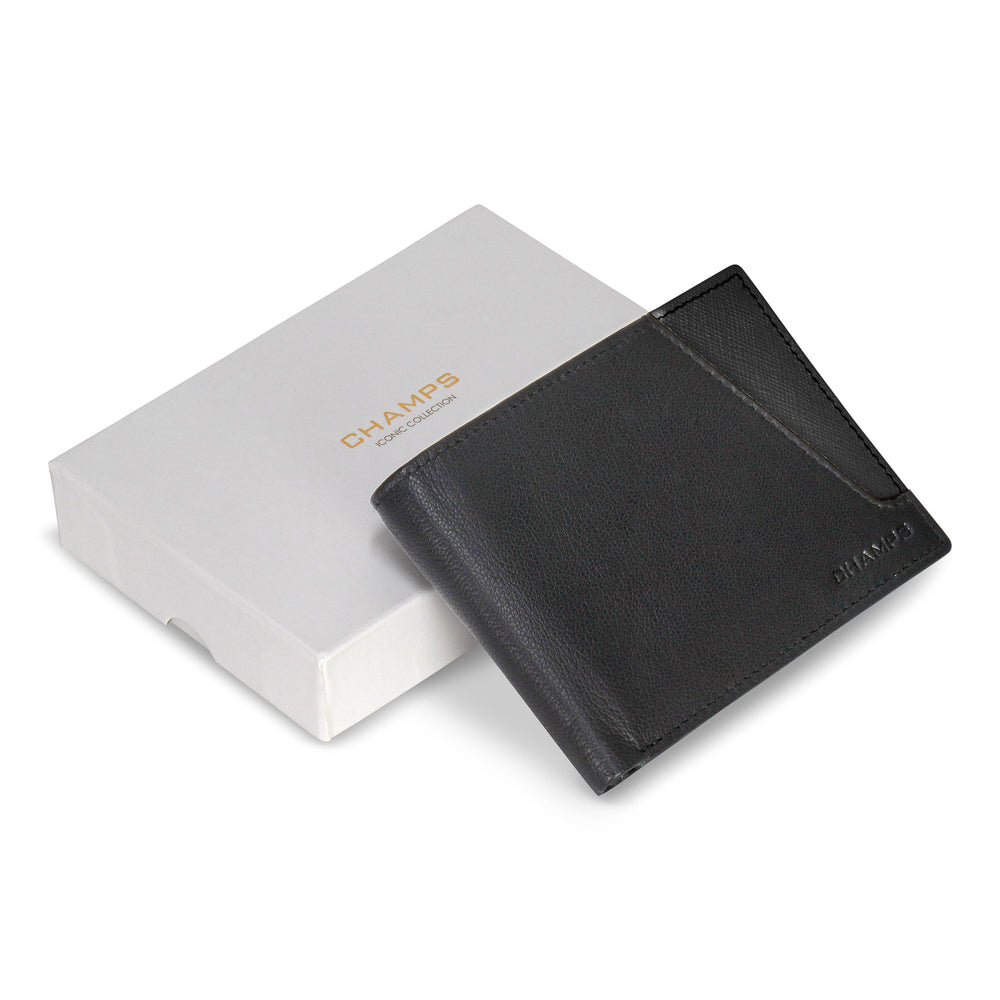 Champs Iconic Leather Center Wing Wallet