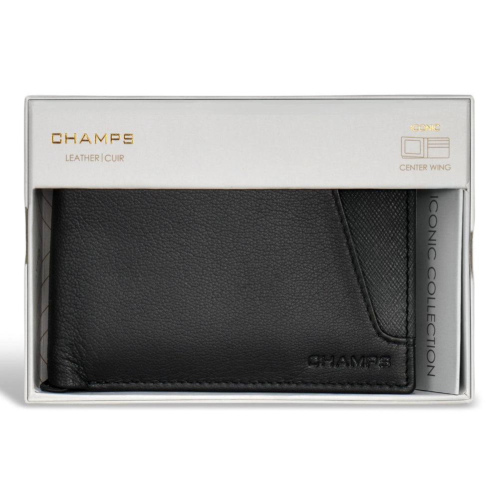 Champs Iconic Leather Center Wing Wallet
