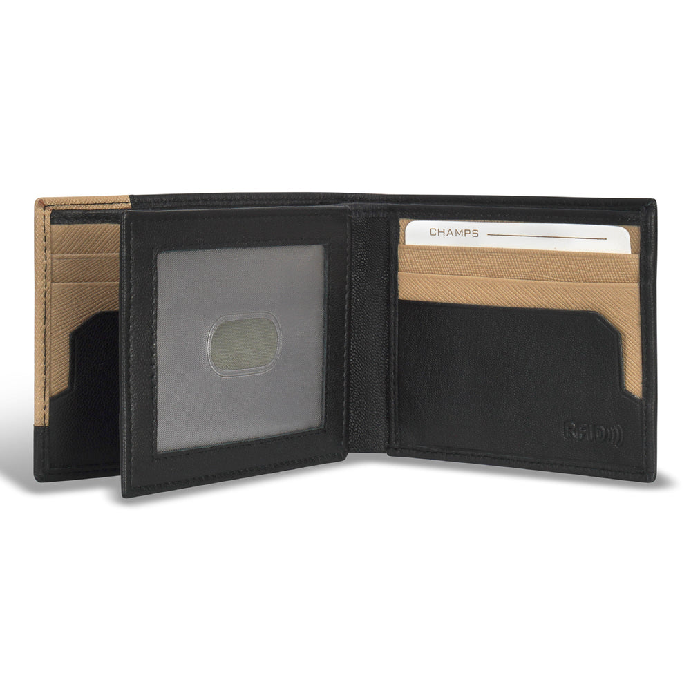 Champs Iconic Leather Center Wing Wallet