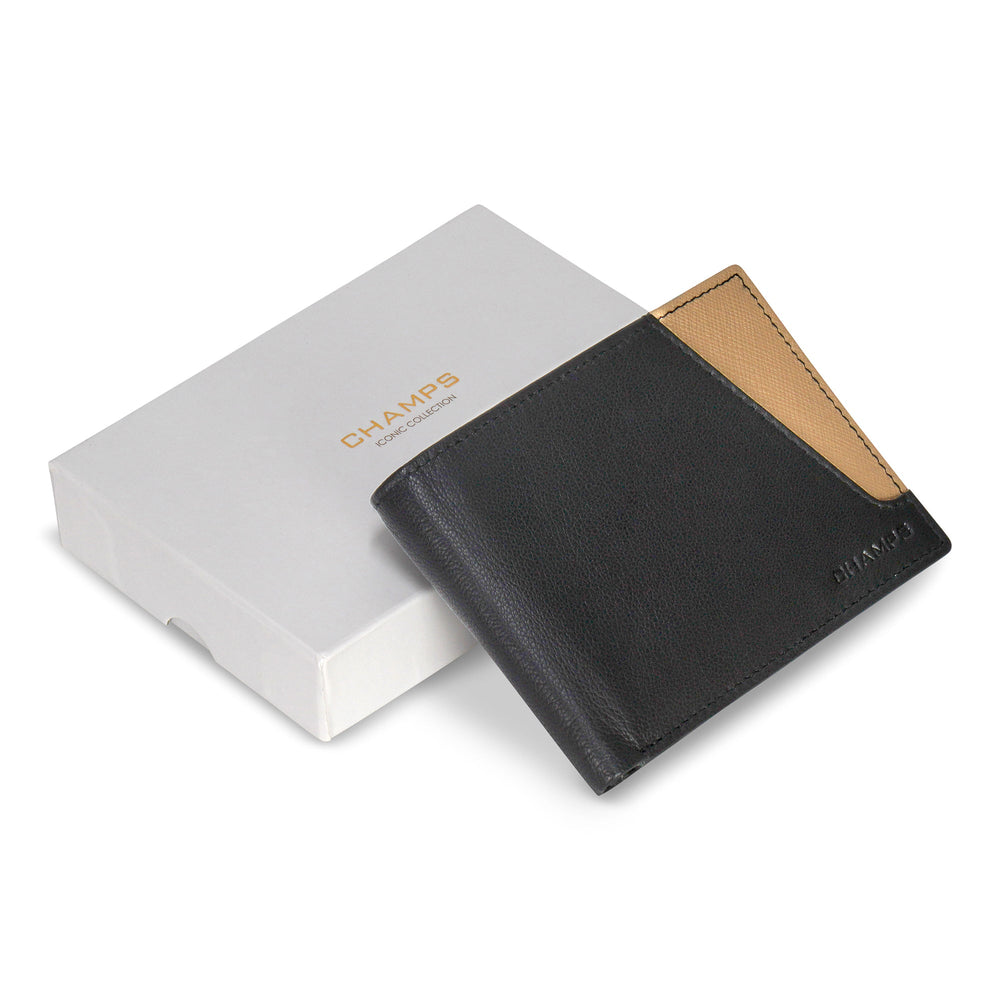 Champs Iconic Leather Center Wing Wallet