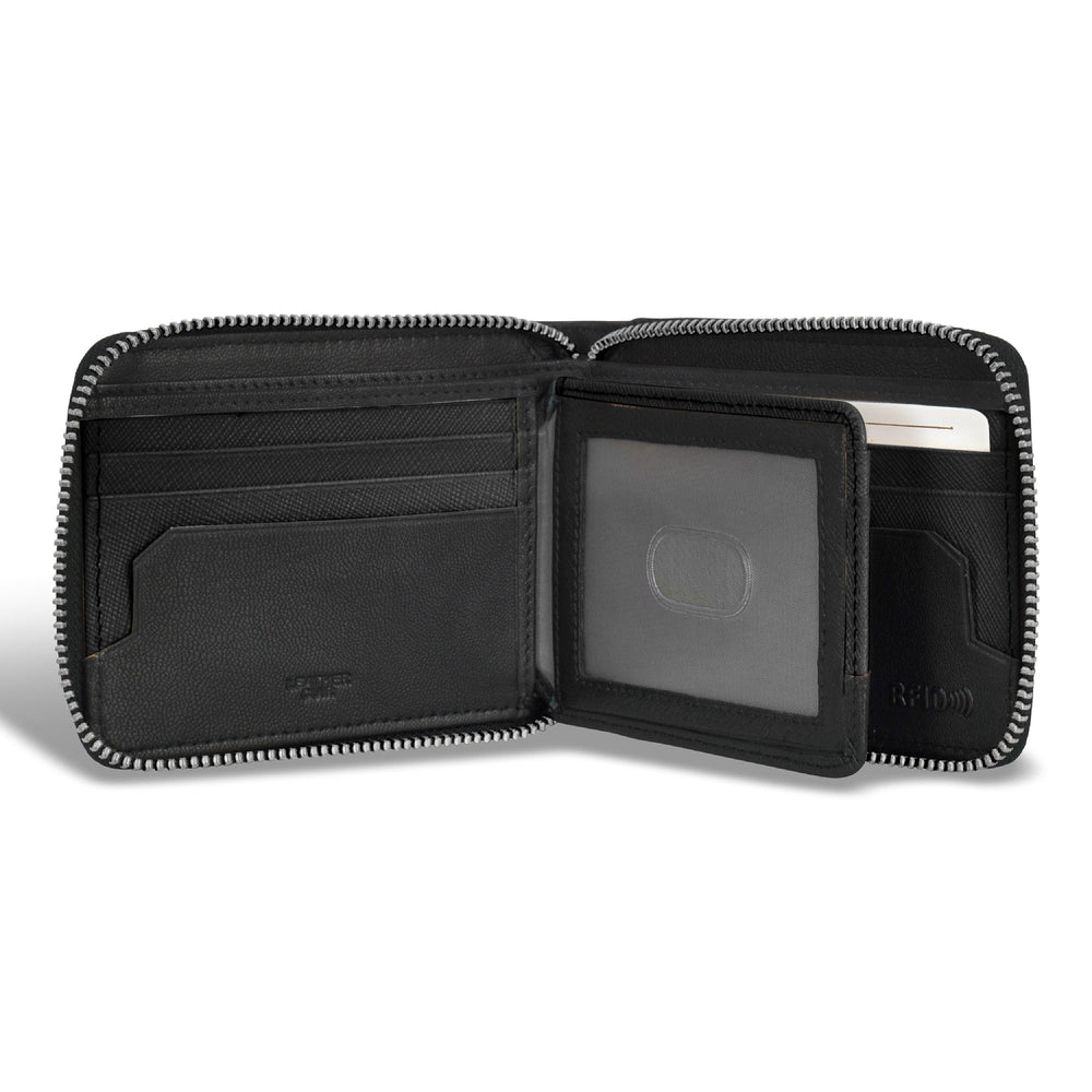 Champs Iconic Leather Zip Around Wallet