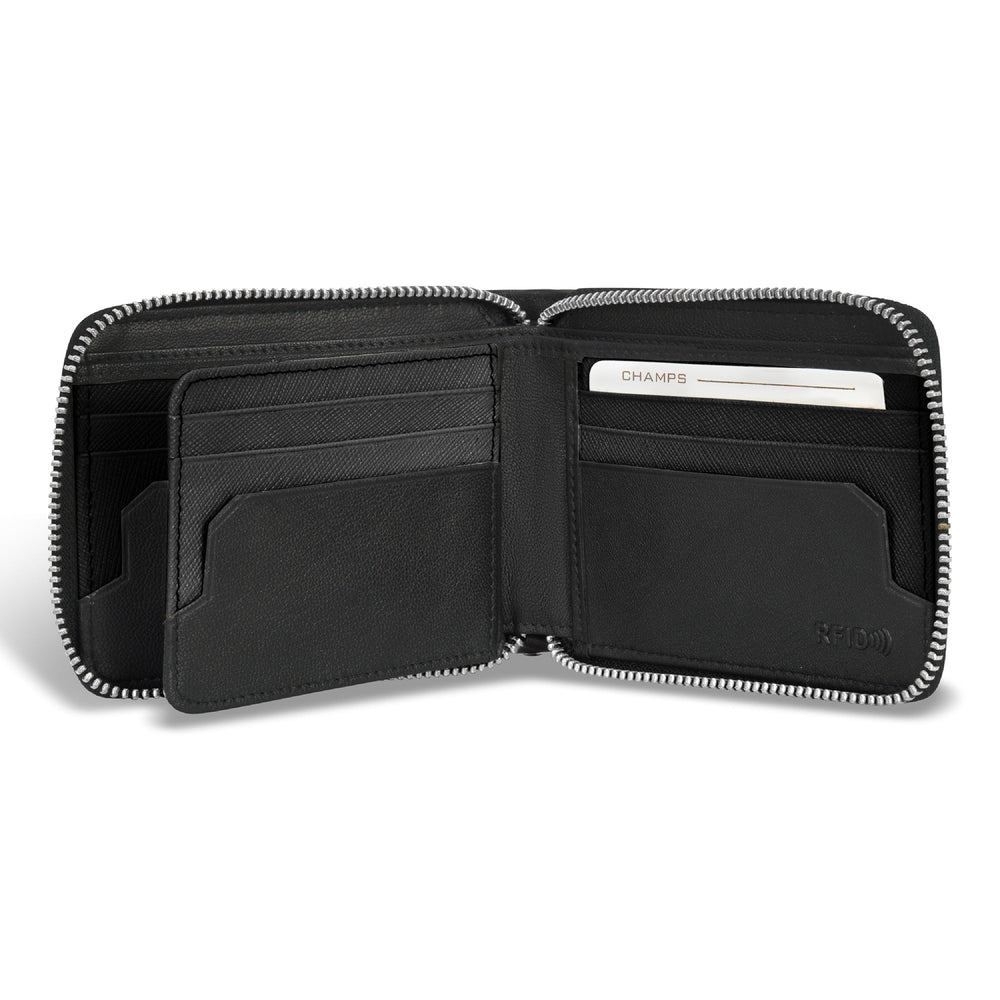 Champs Iconic Leather Zip Around Wallet