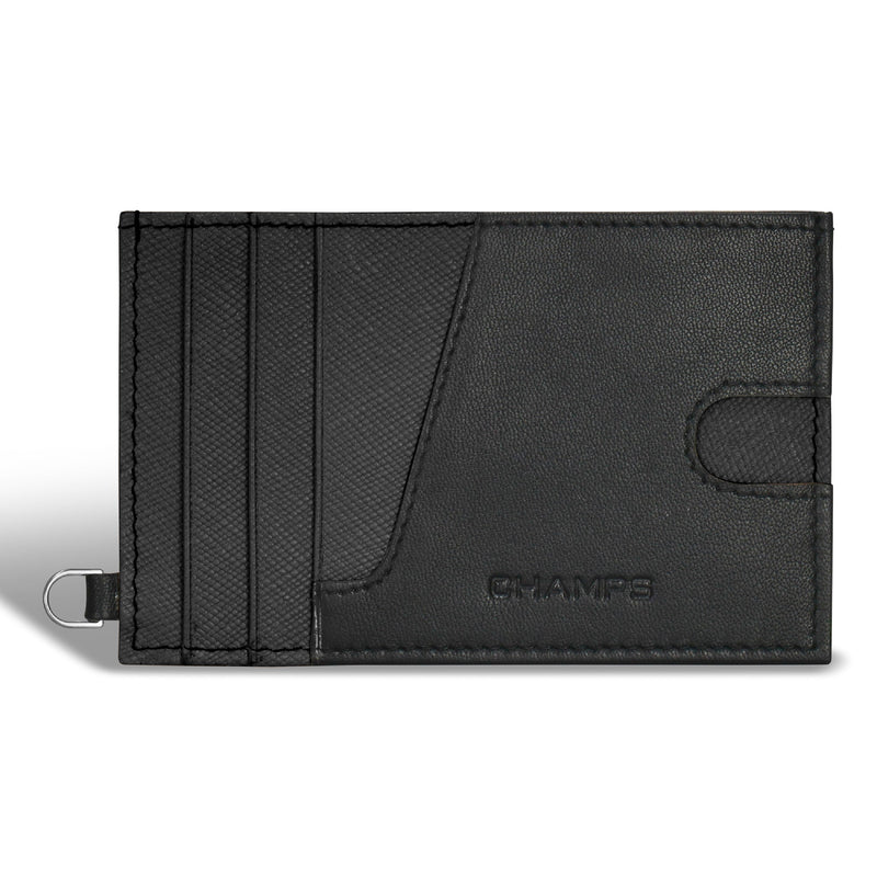 
        Shop Bentley Black Black Champs Iconic Leather Slim Cardholder in Canada at only $29.99 1st look
      