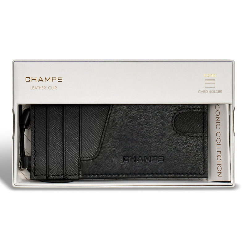 
        Shop Bentley Black Black Champs Iconic Leather Slim Cardholder in Canada at only $29.99 5th look
      