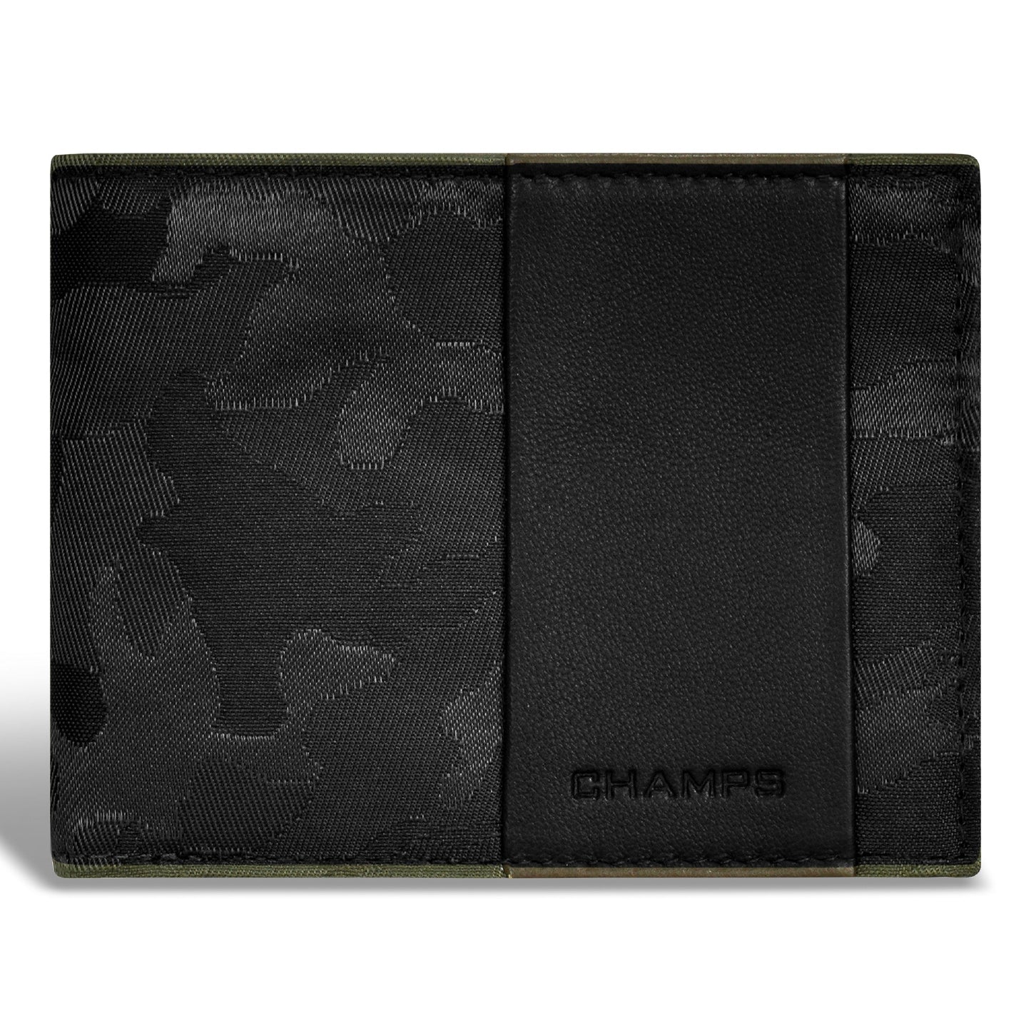 Portefeuille Champs Camo Leather Top Wing
