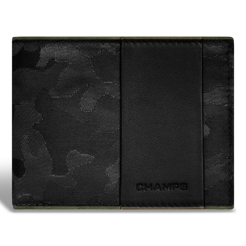 Portefeuille Champs Camo Leather Top Wing