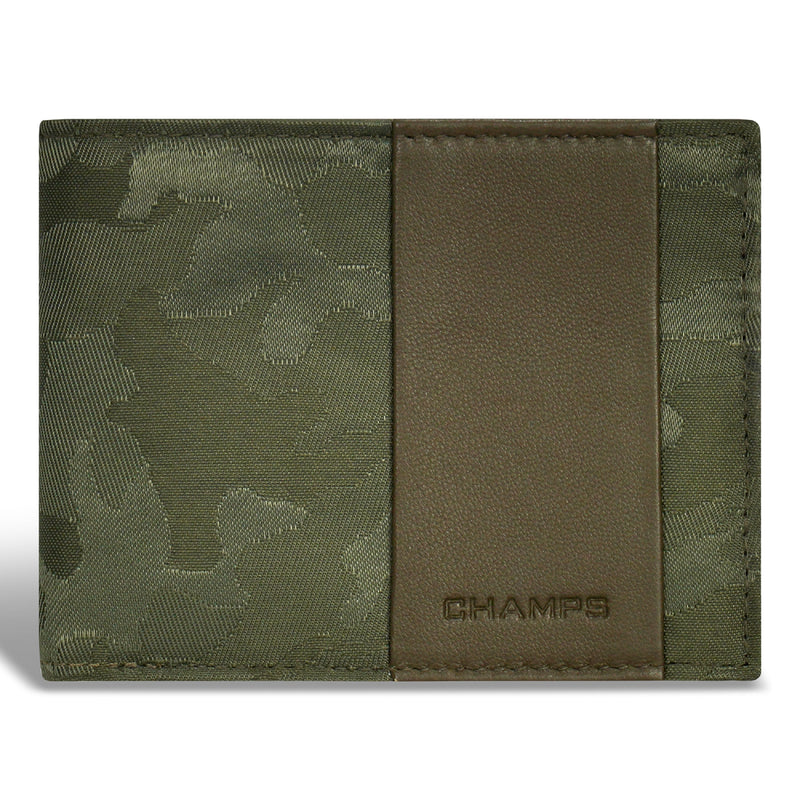 Portefeuille Champs Camo Leather Top Wing