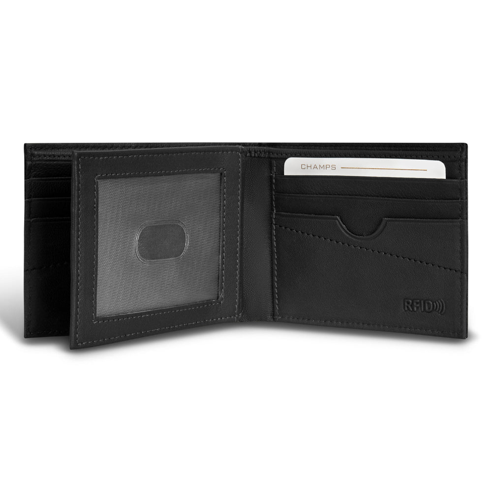 Champs Camo Leather Center Wing Wallet
