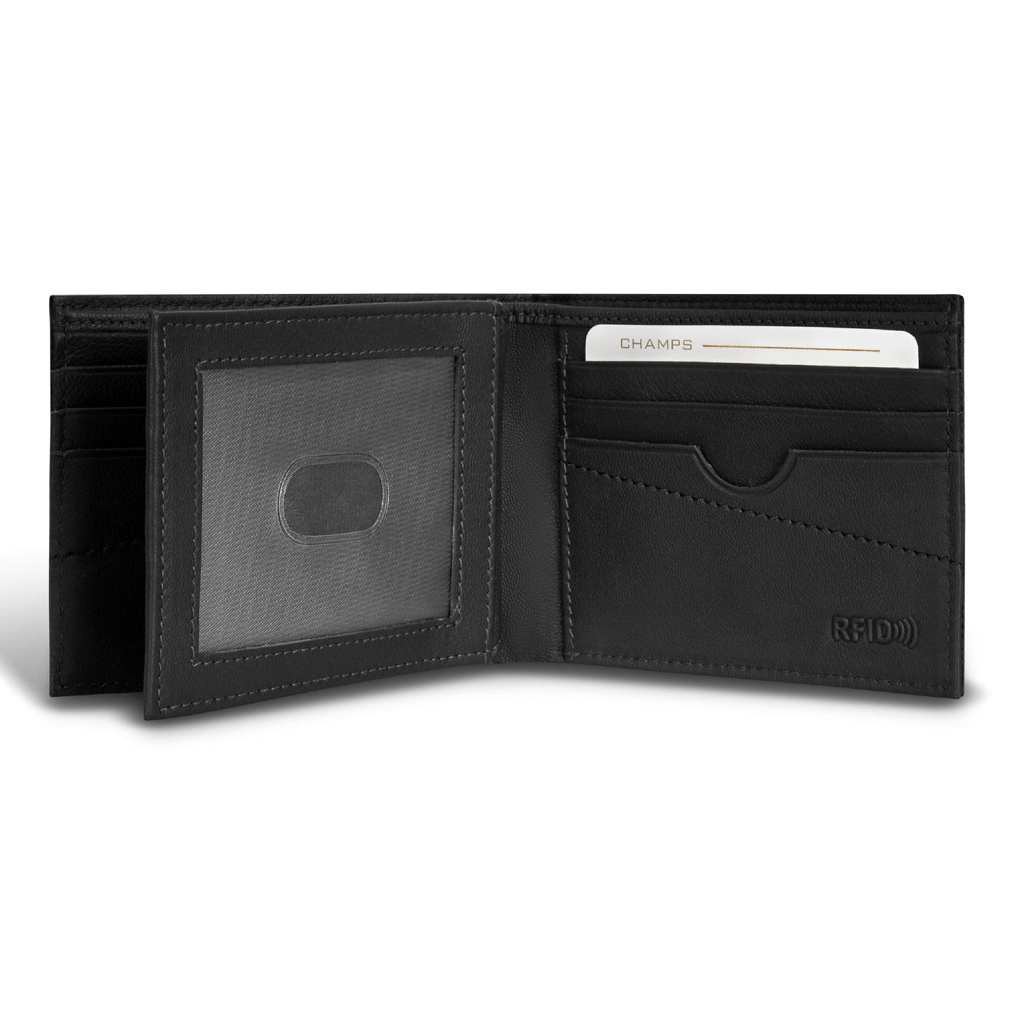 Champs Camo Leather Center Wing Wallet