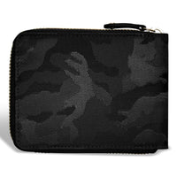 Champs Camo Leather Zip Around Wallet