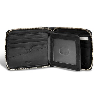 Champs Portefeuille zippé en cuir camouflage 