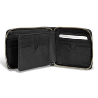 Champs Camo Leather Zip Around Wallet