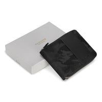 Champs Camo Leather Zip Around Wallet