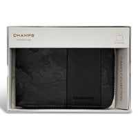Champs Camo Leather Zip Around Wallet