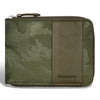 Champs Camo Leather Zip Around Wallet