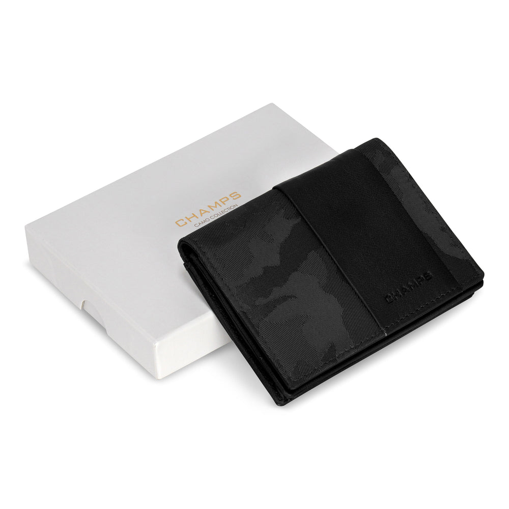 Champs Camo Leather Cardholder