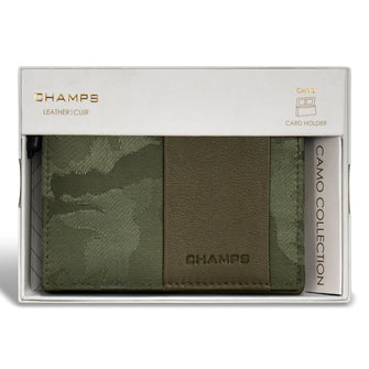 Champs Camo Porte-cartes en cuir  
