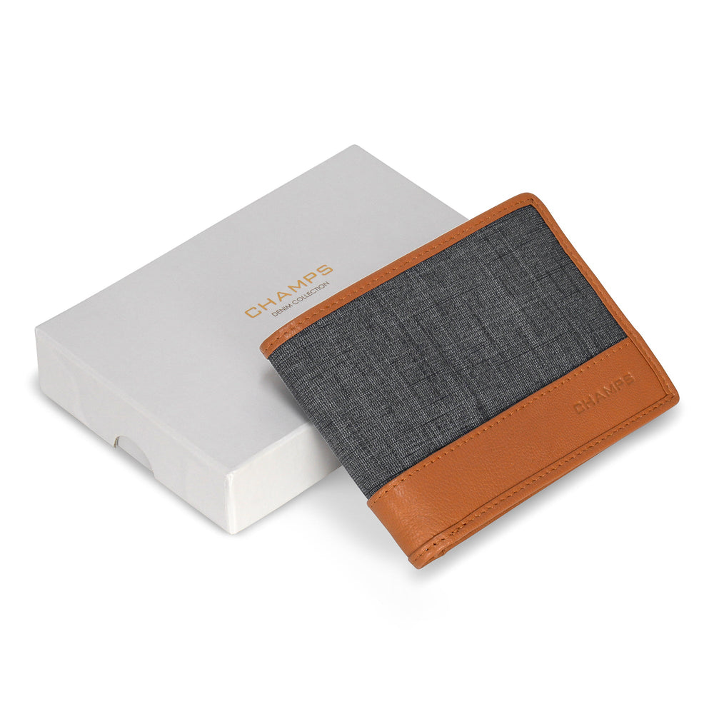 Champs Denim Leather Top Wing Wallet