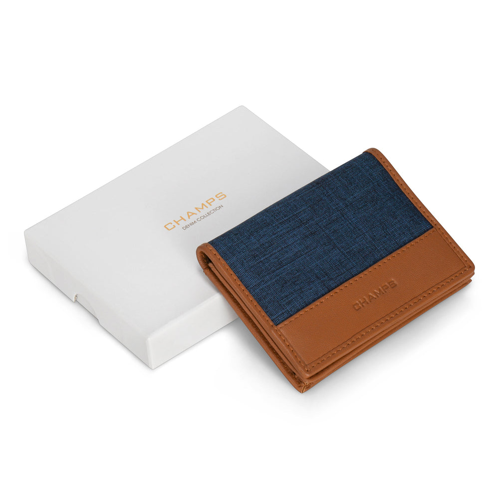 Champs Denim Leather Cardholder