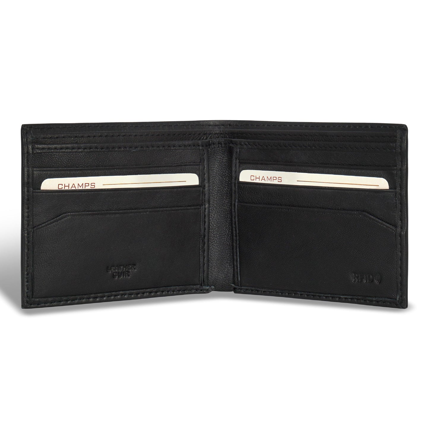Champs Classic Leather Bi-Fold Wallet