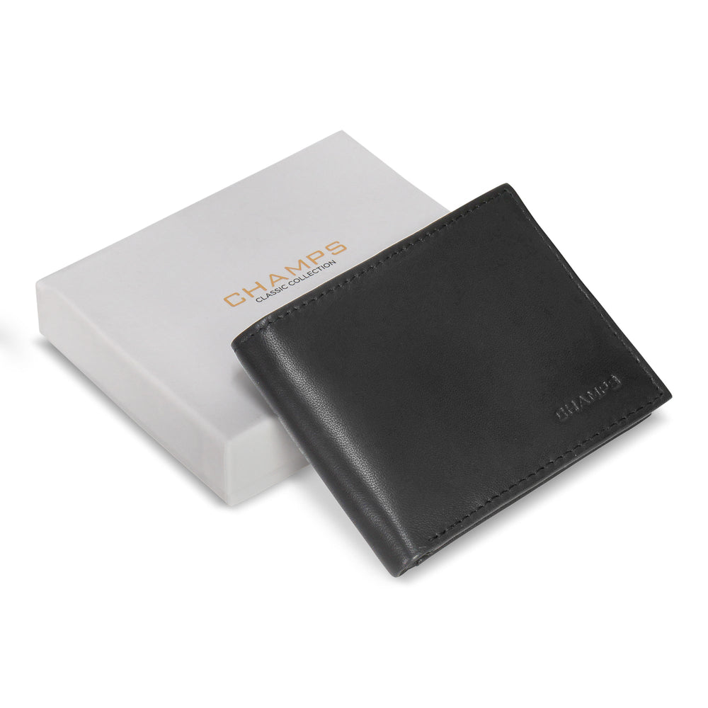 Champs Classic Leather Bi-Fold Wallet