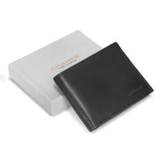 Champs Classic Leather Bi-Fold Wallet