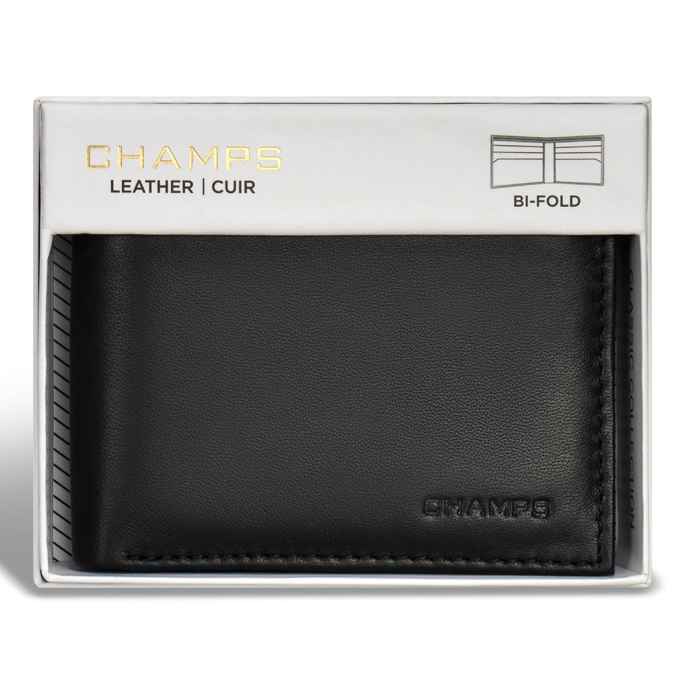 Champs Classic Leather Bi-Fold Wallet