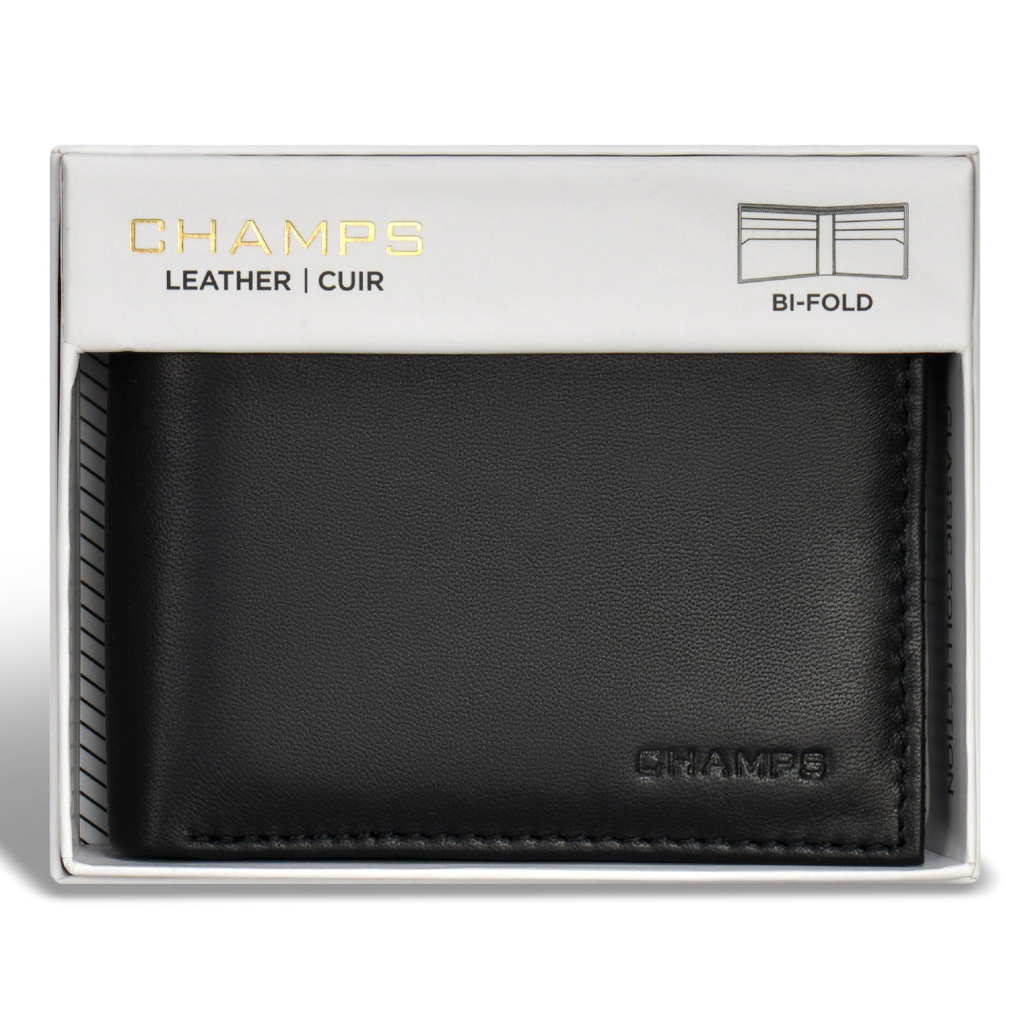 Champs Classic Leather Bi-Fold Wallet