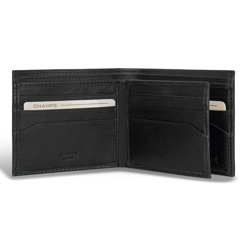 Champs Classic Leather Center-Wing Wallet