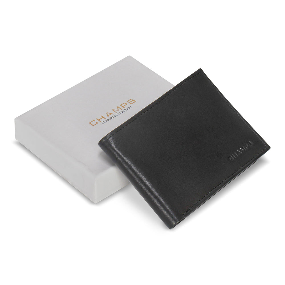 Champs Classic Leather Center-Wing Wallet