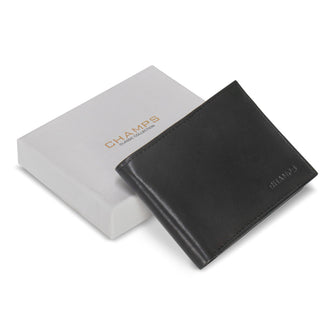 Champs Classic Portefeuille en cuir à ailettes centrales