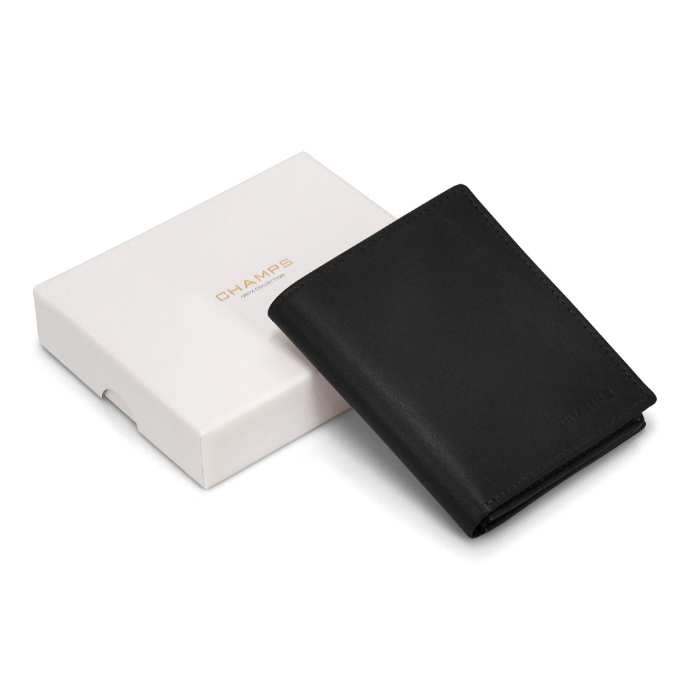 Champs Onyx Leather Vertical Wallet