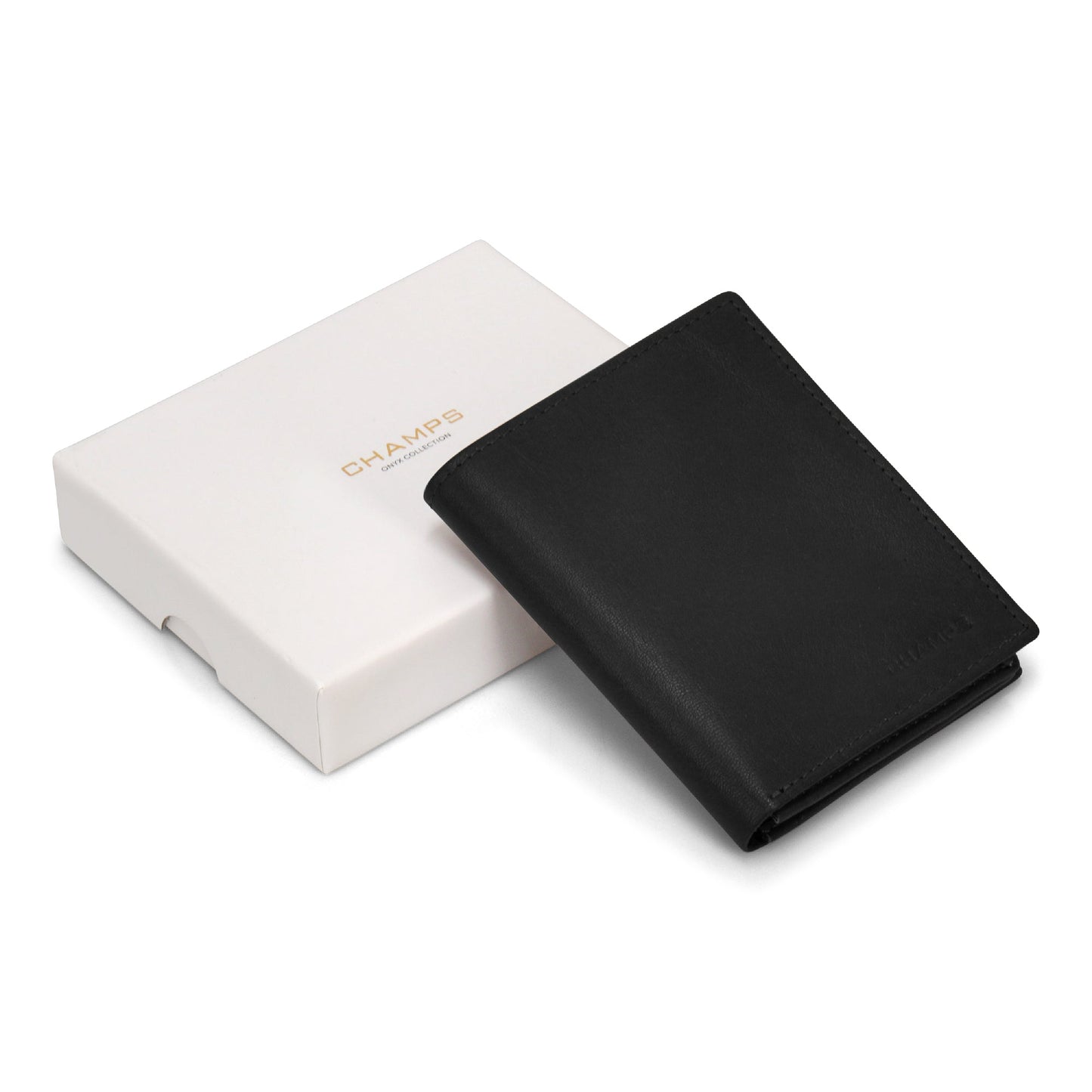 Champs Onyx Leather Vertical Wallet