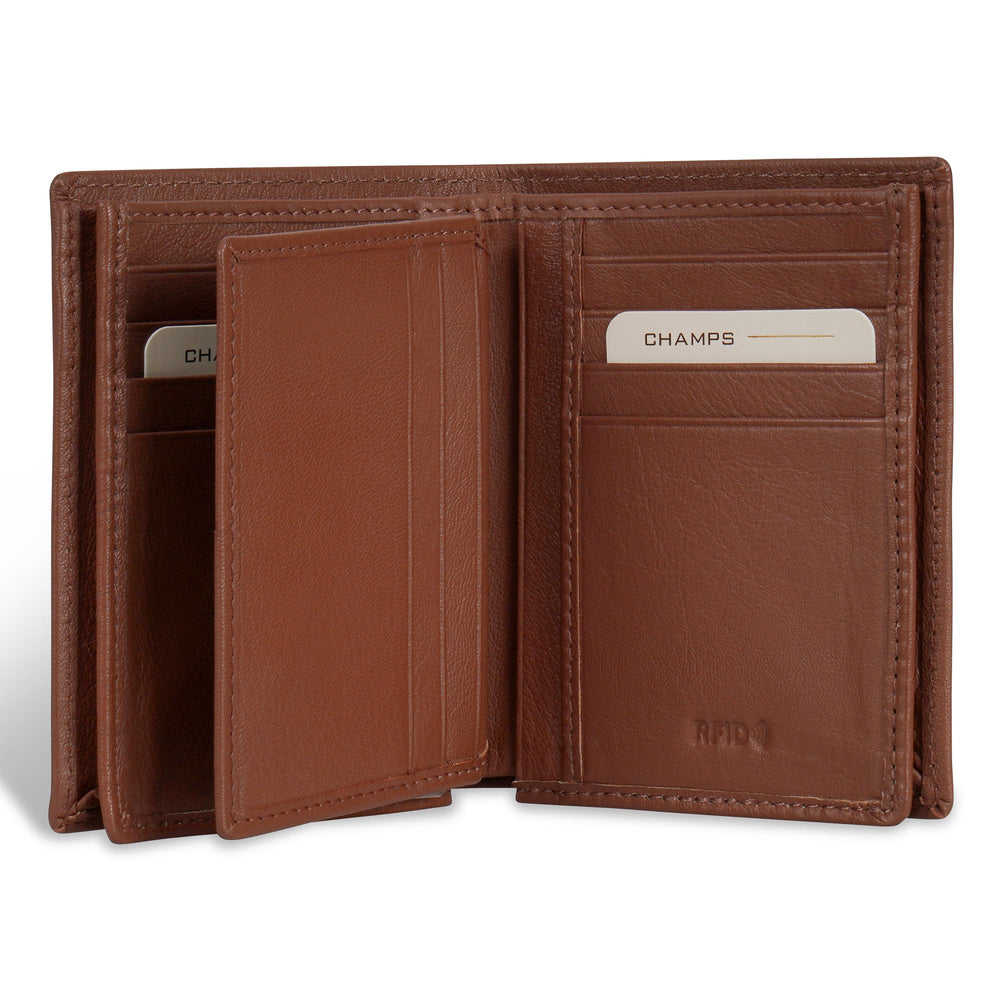 Champs Onyx Leather Vertical Wallet