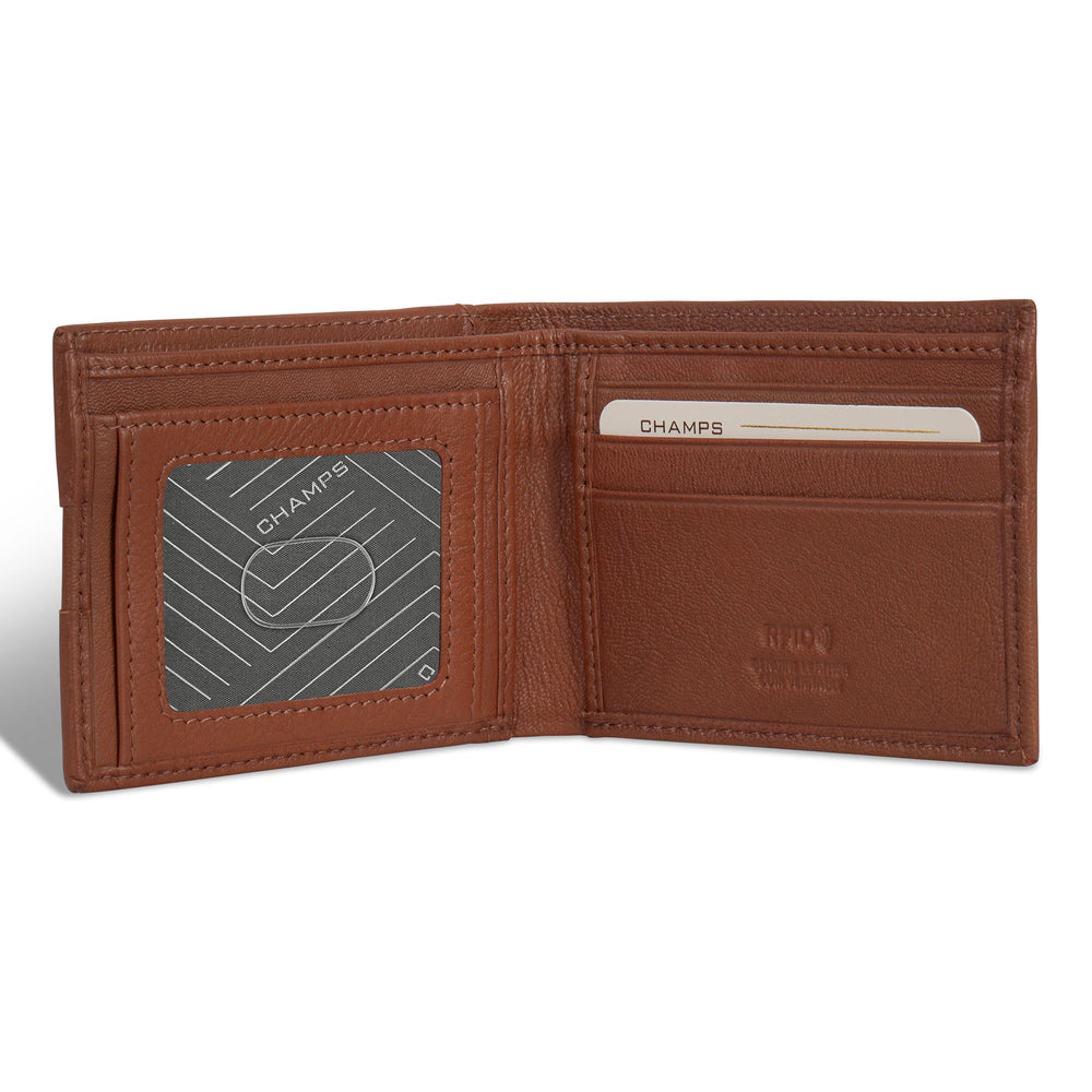 Champs Onyx Leather Access Bi-Fold Wallet