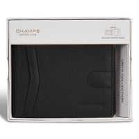 Portefeuille Champs Onyx Leather Access Center Wing