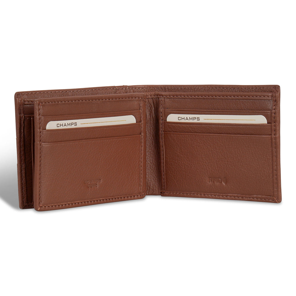 Champs Onyx Leather Access Center Wing Wallet