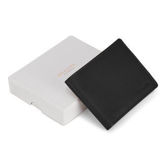 Champs Onyx Leather Zip Bi-Fold Wallet