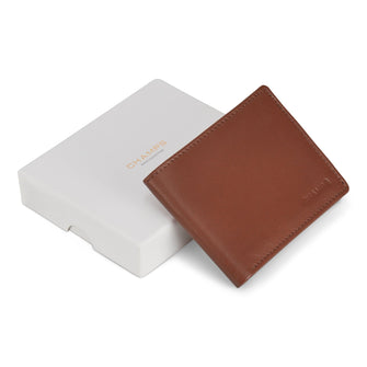 Champs Onyx Leather Zip Bi-Fold Wallet