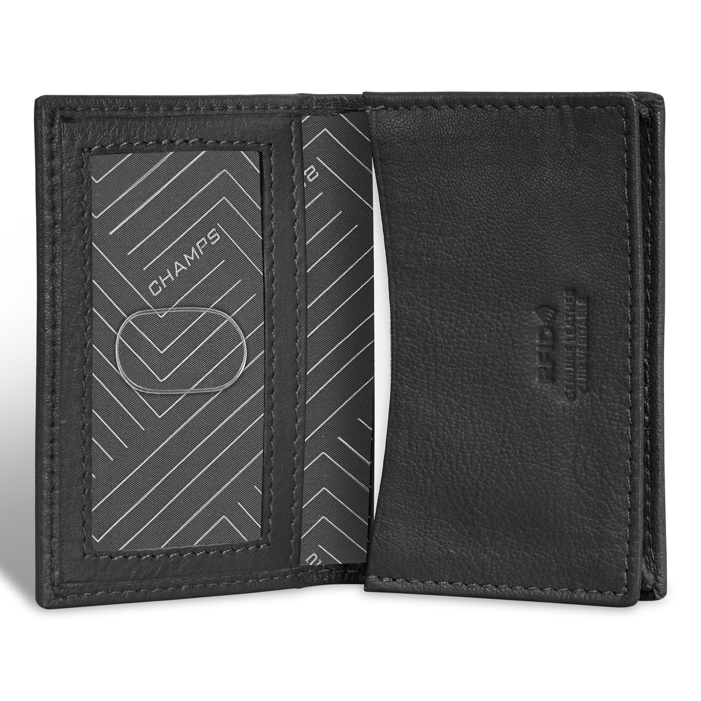 Champs Onyx Leather Card Case