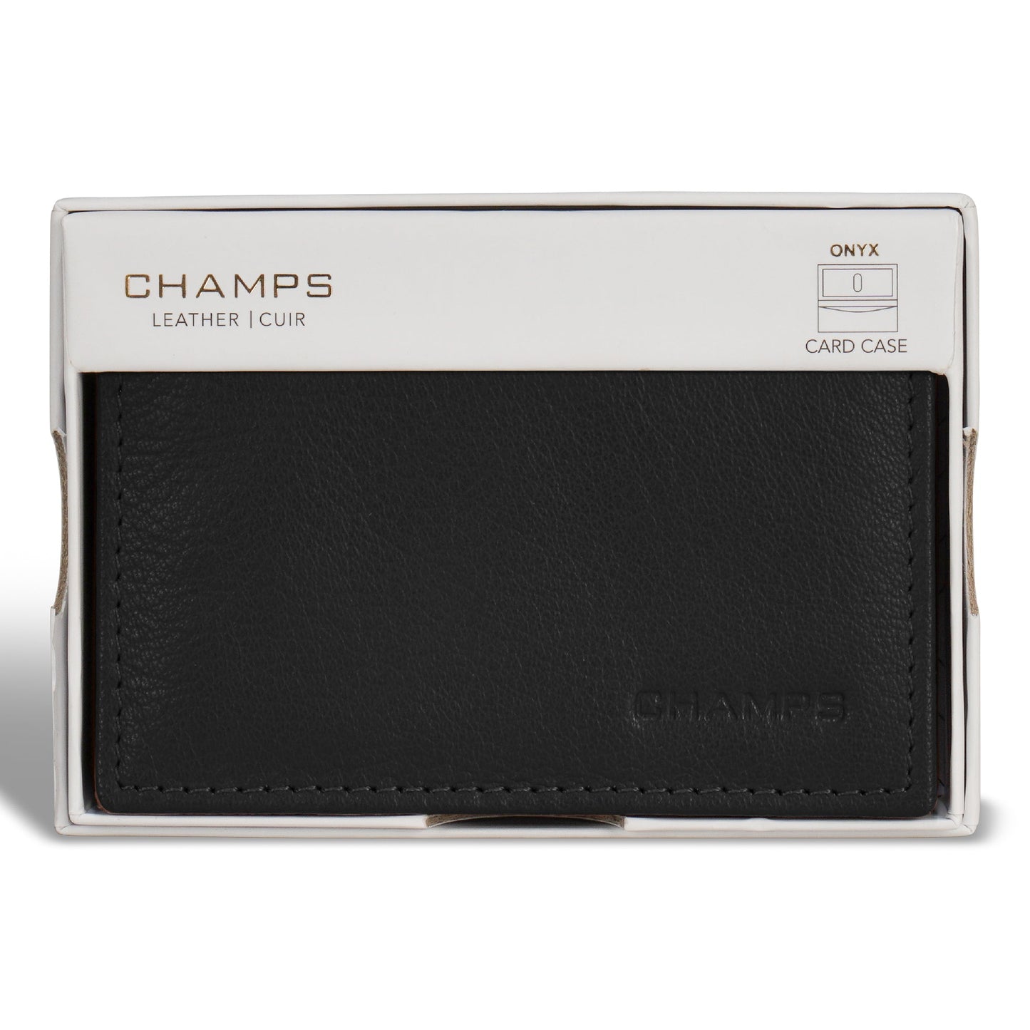 Champs Onyx Leather Card Case