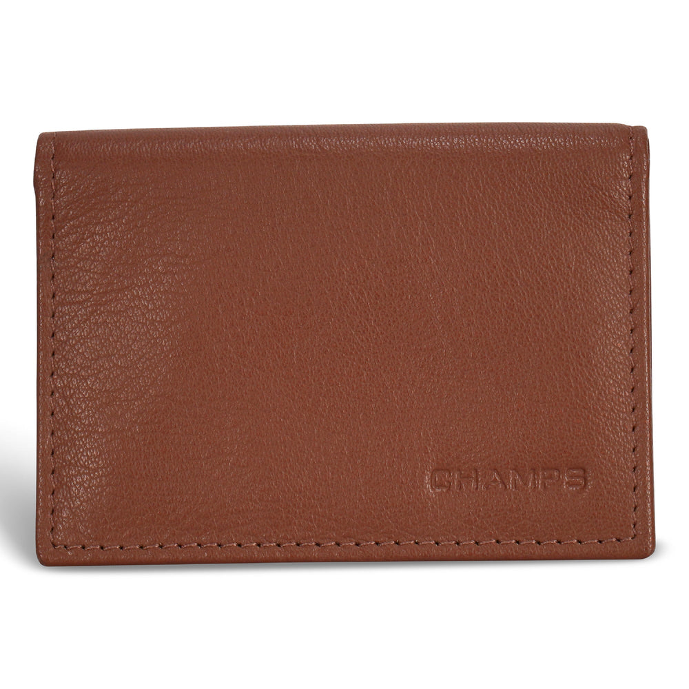 Champs Onyx Leather Card Case